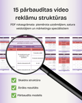 15 pārbaudītas video reklāmu struktūras